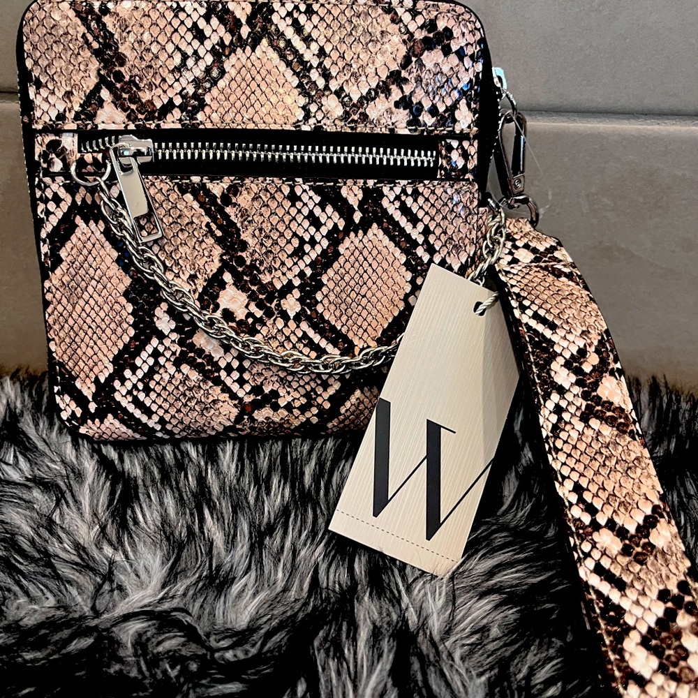 Worthington Zoe Python Wristlet